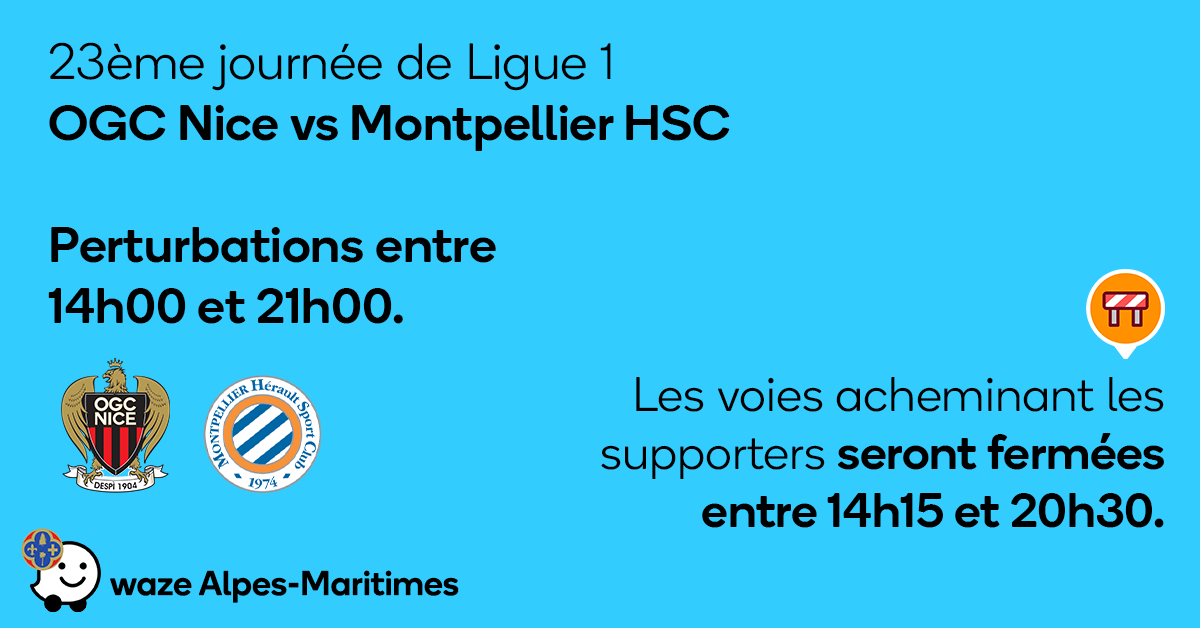 Nice vs Montpellier : circulation difficile à l Allianz Riviera ce dimanche.