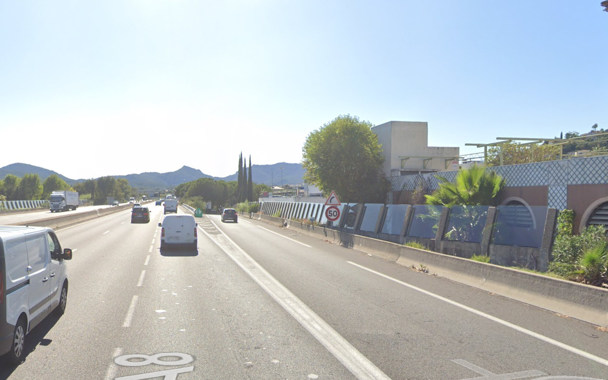 La bretelle n°40 Mandelieu rouverte après des travaux cet après-midi.